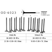 VESRAH Випускний клапан KAWASAKI GPX 600 R 89-99, GPZ 600R '85-90, ZL 600 '86-97' (OEM: 12005-1062) (1 ШТ.) (MADE IN JAPAN)