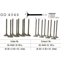 VESRAH Випускний клапан Kawasaki ZX9R '98-03, Z 1000A '03-05' (OEM: 12005-1256) (1 шт.) (MADE IN JAPAN)