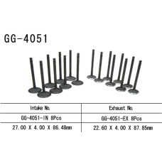 VESRAH впускний клапан Kawasaki ZX6R 03-04, ZX 6RR 03 (OEM: 12004-1163) (1 шт.) (MADE IN JAPAN)