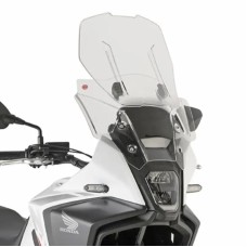 Вітрове скло KAPPA для HONDA NX 500 '24-'25, (макс. 53,5 x 45 см) регульоване AIRFLOW (діапазон регулювання 12 см) прозоре