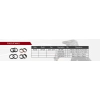 SHOWA Ремкомплект переднього амортизатора Honda CRF 250 '10-'14 (масляні сальники x 2, пильники x 2, втулки x 4) (Service Kit) (підвіска 48 мм)