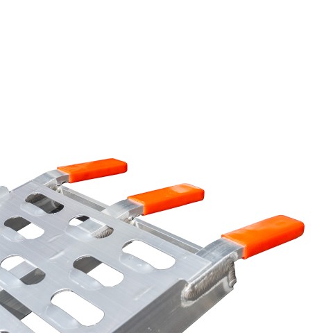 Універсальна алюмінієва ажурна рампа BIKETEC для мотоцикла / ATV з підпорами 226 x 30,5 см, макс. 680 кг/шт