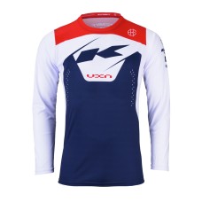 Велосипедна футболка KENNY RACING MTB ELITE NAVY СИНІЙ/БІЛИЙ/ЧЕРВОНИЙ РОЗМІР L