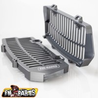 Алюмінієві решітки радіатора FM-PARTS для KTM/HUSQVARNA '20-23', сріблястий (gun metal)