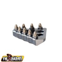 FM-PARTS широка накладка на важіль заднього гальма KTM/HUSQVARNA сріблястий (gun metal)