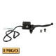 EMGO передній гальмівний насос комплектний (14MM) з датчиком стоп-сигналу, кріпленням дзеркала 10MM і важелем, колір чорний