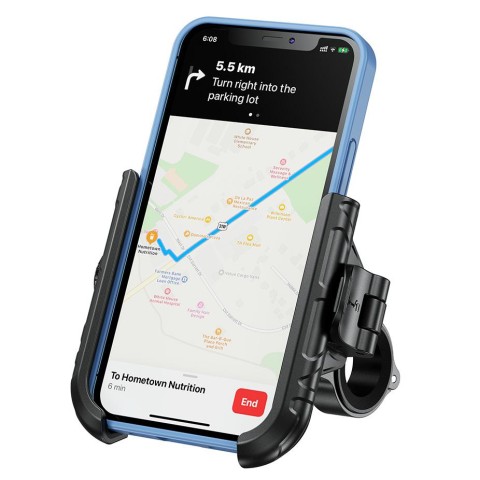 Мотоциклетний тримач для телефону BIKETEC QUICK LOCK, кріплення на кермо, тип: R11-CLIP