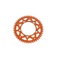 GROSSKOPF РОЗПРОДАЖ ЗАДНЯ ЗІРКА АЛЮМІНІЄВА T7075 (ERGAL) 4552 48 (455248) KTM SX65 '98-'24 (JTR894.48) КОЛІР ПОМАРАНЧЕВИЙ