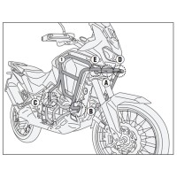 Верхній захист двигуна KAPPA для HONDA CRF 1100 L AFRICA TWIN/ ADVENTURE SPORTS '24-'25