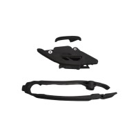 Комплект ковзної накладки та напрямної ланцюга UFO GAS GAS MC 125 / 250 '24-'25, MC-F / EC / EX / EC-F / EX-F 250 / 300 / 350 / 450 / 500 '24-'25, колір чорний (GG07153001, GG07152001)