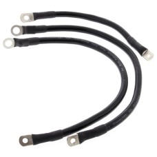 ALL BALLS НАБІР ПРОВОДІВ ДЛЯ АКУМУЛЯТОРА (ДОВЖИНА 23СМ, 2x40,5СМ, ЧОРНІ) HARLEY FLH ELECTRA GLIDE '66-'79
