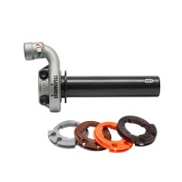 Комплектний газовий ролик DOMINO OFF ROAD KTM/HUSQVARNA/GASGAS 4T (Сріблястий корпус) без ручки