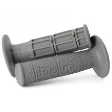 DOMINO ручки (грипси) для бездоріжжя односкладові ULTRA SOFT (22+25MM, довж. 120/123MM) без отвору, сірий колір