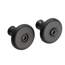 DOMINO КІНЦЕВИКИ / КОРКИ ДЛЯ КЕРМА З ОТВОРОМ 12MM КОЛІР ЧОРНИЙ