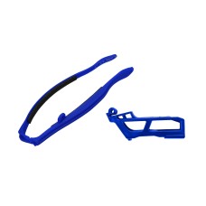 Комплект слайдер + направляюча ланцюга UFO для Yamaha YZF 450 '23-'25, YZF 250 '24-'25, синій колір (YA04898089 + YA04806089)