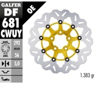 Гальмівний диск передній / задній GALFER HARLEY-DAVIDSON (292X56X5) (WAVE) плаваючий золотий колір