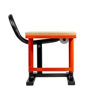 PROMX PRO WOOD СТОЯК/ПІДЙОМНИК/ПІДСТАВКА ДЛЯ КРОСОВОГО МОТОЦИКЛА ОЗДОБЛЕННЯ ДЕРЕВОМ КОЛІР ПОМАРАНЧЕВИЙ (ДЕТАЛІ - ДИВ. ДОДАТКОВИЙ ОПИС)