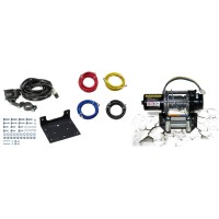 BRONCO ЛЕБІДКА 1500LBS (680КГ) СТАЛЕВИЙ ТРОС 4ММ X 7.6М