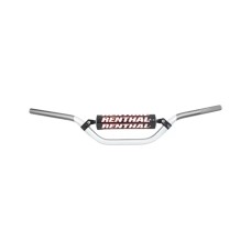 Кермо Renthal 7/8 дюйма (22 мм) MX Mini сріблясто-сіре для Kawasaki KX 65 02-16 з подушкою, колір срібний/сірий з губкою