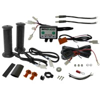 BRONCO Підігрів ручок ATV + підігрівач великого пальця - сріблястий контролер з окремим регулюванням температури ручок і великого пальця (EL)