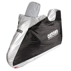 Водонепроникний чохол OXFORD AQUATEX для скутера з високим вітровим склом і кофром, сірий/чорний, універсальний розмір