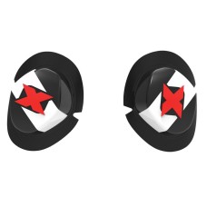 Слайдери для шкіряного комбінезону Oxford Icon колір чорний/білий