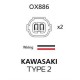 OXFORD АКЦІЯ З'ЄДНУВАЧ (ПРОВІД / ПЕРЕХІДНИК / КАБЕЛЬ / ПОДОВЖУВАЧ) ДЛЯ СВІТЛОДІОДНИХ І ЛАМПОВИХ ПОВОРОТІВ ДО РОЗ'ЄМУ OEM KAWASAKI ТИП 2