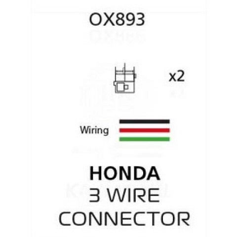 OXFORD З'ЄДНУВАЧ (ПРОВІД / ПЕРЕХІДНИК / КАБЕЛЬ / ПОДОВЖУВАЧ) ДЛЯ СВІТЛОДІОДНИХ І ЛАМПОВИХ ПОВОРОТІВ ДО РОЗ'ЄМУ OEM HONDA (З'ЄДНУВАЧ НА ТРИ ПРОВОДИ)