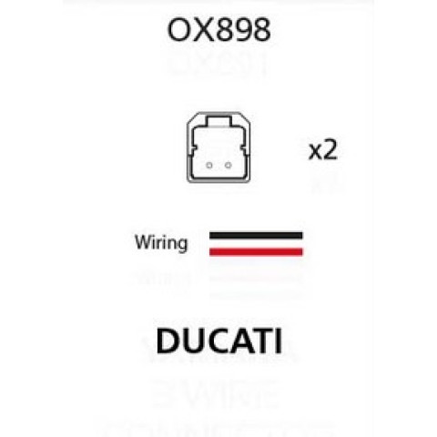 OXFORD АКЦІЯ З'ЄДНУВАЧ (ПРОВІД / ПЕРЕХІДНИК / КАБЕЛЬ / ПОДОВЖУВАЧ) ДЛЯ СВІТЛОДІОДНИХ І ЛАМПОВИХ ПОВОРОТІВ ДО РОЗ'ЄМУ OEM DUCATI