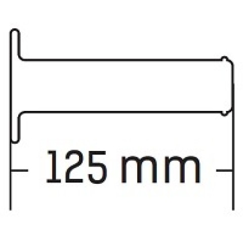 Ручки (грипси) ATV/QUAD Domino Style (22+22мм, довж. 125мм) без отвору сині