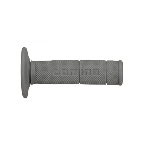 DOMINO ручки (грипси) для бездоріжжя односкладові ULTRA SOFT (22+25MM, довж. 120/123MM) без отвору, сірий колір
