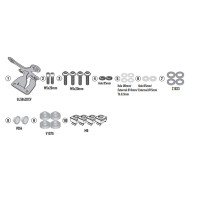 KAPPA 2025/04 Кріплення вітрового скла 1173SK HONDA CB 650 R '24-'25,