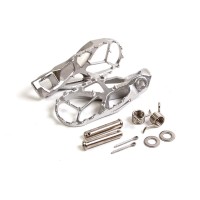 AWORKX комплектні підніжки (пеги) KTM SX(F), XC(F), 2023-> EXC(F), XC(F)-W, 2024->, HUSQVARNA TC, FC, FX, TX, 2023-> FE, TE, 2024->, GASGAS EC(F), MC(F), EX(F), 2024-> колір срібний