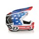 Кросовий/ендуро шолом 6D HELMETS ATR-3 PATRIOT GLOSS RED WHITE BLUE FIM (FRHPhe-02) червоний/білий/синій розмір S