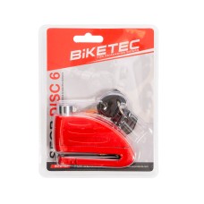 BIKETEC SEQR Блокіратор гальмівного диска - Штифт 16MM, Розмір: 98,5MM x 53,6MM, 3 ключі,