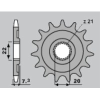 GROSSKOPF РОЗПРОДАЖ Передня зірка 2120 12 HONDA CR 125R '04'-07, CRF 250R/X '04-'17 (212012) (JTF1323.12)