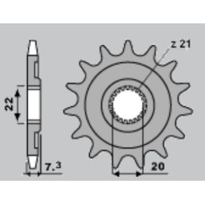 GROSSKOPF РОЗПРОДАЖ Передня зірка 2120 12 HONDA CR 125R '04'-07, CRF 250R/X '04-'17 (212012) (JTF1323.12)