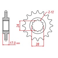 GROSSKOPF РОЗПРОДАЖ ЗАДНЯ ЗІРКА 408 43 HONDA CBR 600F 91-96, CB 900F (JTR302.43)