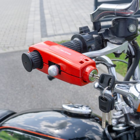 BIKETEC SEQR БЛОКІРАТОР РУЧКИ ГАЛЬМА/ГАЗУ ДЛЯ ДІАМЕТРА ВІД 28MM ДО 38MM 3 КЛЮЧІ