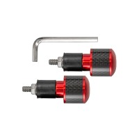 BIKETEC УНІВЕРСАЛЬНІ КІНЦІВКИ/ВАНТАЖІ НА КЕРМО ЧЕРВОНИЙ/КАРБОН