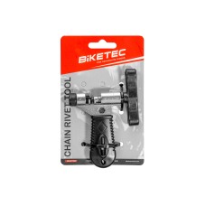 BIKETEC ІНСТРУМЕНТ (ЗАКЛЕПУВАЧ) ДЛЯ ЗАКЛЕПУВАННЯ ТА РОЗКЛЕПУВАННЯ ВЕЛОСИПЕДНИХ ЛАНЦЮГІВ ТИП: 7 - 12 SP З ДОДАТКОВИМ ШТИФТОМ