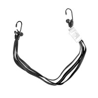 BIKETEC багажний захисний ремінь 4-променевий (багажний експандер) 60 см, чорний колір