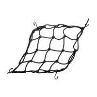 BIKETEC Багажна сітка (павук) 4мм x 40 см x 30 см, 4 гачки, чорний колір