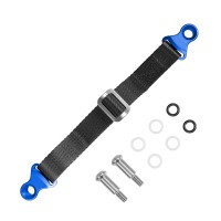 BIKETEC текстильний ремінь для витягування мотоцикла для японських мотоциклів з гвинтами, 350мм x 2,5мм x 25мм, колір чорний/синій