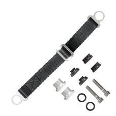 BIKETEC текстильний ремінь для витягування мотоцикла для японських мотоциклів C2, комплект гвинтів (M8) і втулок 330мм x 2,5мм x 25мм, колір чорний/чорний