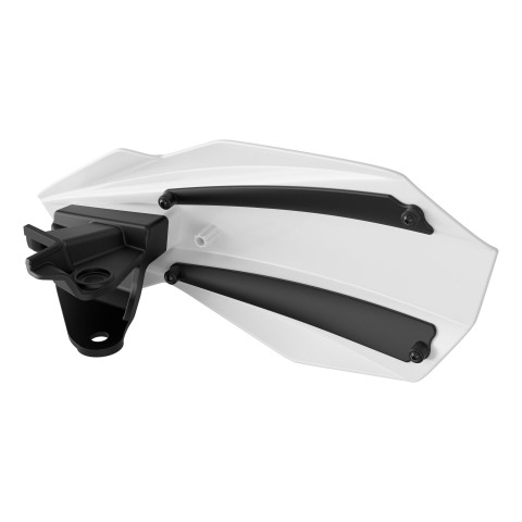 Захист рук POLISPORT (листки) модель MX FLOW з універсальним монтажним комплектом RIEJU MR 250/300 '21-'25 колір біло-чорний