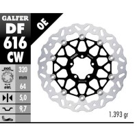 Гальмівний диск передній GALFER KTM 890SMT '23-'25 (WAVE FLOATING) (320X64X5MM)