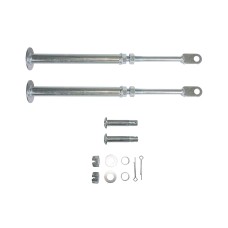 BIKETEC НАБІР ПІДСТАВОК ДЛЯ АЛЮМІНІЄВИХ З'ЇЗДНИХ РАМП BTRAMP1 BTRAMP2 КОЛІР СРІБЛЯСТИЙ