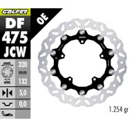 Передній гальмівний диск GALFER YAMAHA MT-10 '17-; YZF-R6 '17-'23; YZF-R9 '25; FZ 1 '06'; YZF-R1 '04-'23; V MAX 1700 '09- (WAVE FLOATING) (320X132X5MM)