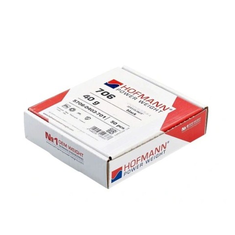 BIKETEC ВАНТАЖІ ДЛЯ БАЛАНСУВАННЯ КОЛІС КЛЕЄНІ 5 ГРАМ 50 СТРІЧОК ПО 8 КОЛІР ЧОРНИЙ